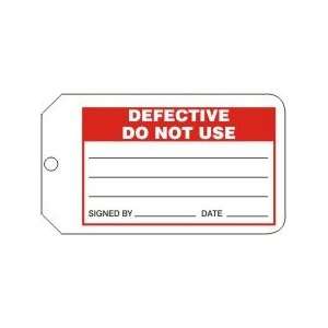  DEFECTIVE DO NOT USE Tags RV Plastic (5 7/8 x 3 3/8)   1 