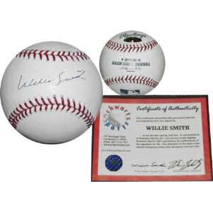  Willie Smith Autographed Baseball
