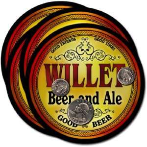  Willet, NY Beer & Ale Coasters   4pk 