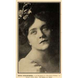  1908 Print Saturday Edna Dodsworth Actross Merry Widow 