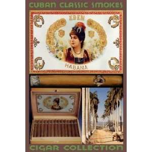  Cigar Eden. Vintage Cuban Ad.