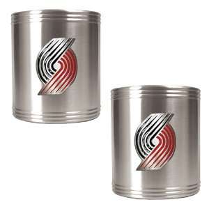  Portland Trail Blazers NBA 2pc Stainless Steel Can Holder 