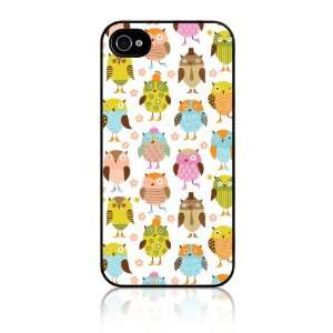   4S Slim Hard Case Cover   Owl Print Cell Phones & Accessories