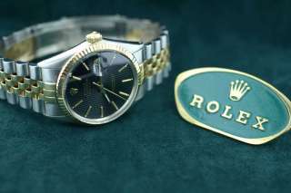 Mens Rolex Stainless Steel & 18K Yellow Gold Datejust 16013  
