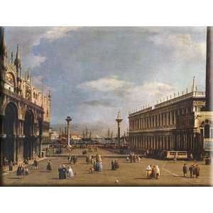   The Piazzetta 30x23 Streched Canvas Art by Canaletto