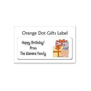  Orange Gift Address Labels