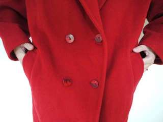 Vtg 80s LL BEAN Wool 3/4 Full Length Coat Jacket 14 USA  