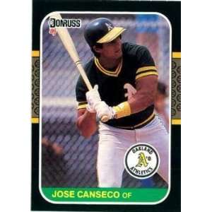  1987 Donruss # 97 Jose Canseco Oakland Athletics Baseball 