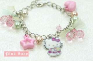 KJ21 Cute Hello Kitty Charm Pendant Bracelet  