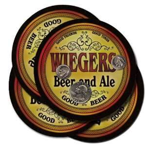  WIEGERS Family Name Beer & Ale Coasters 