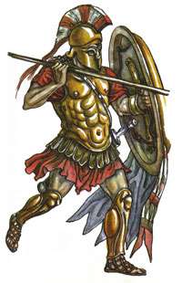 361 Tin 54mm Toy Figure Soldier Warrior Greek Phalanx  