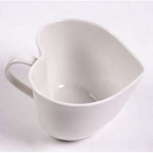  Valentines Day Heart shaped of White Coffee Cup (Capacity 