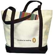 Product Image. Title Id Rather Be Reading Tote Bag