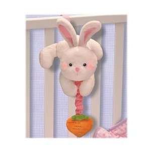  Russ Berrie Widdle Ones Musical, Light Up Pulldown Bunny 