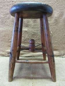 Vintage Wooden Stool  Antique Old Stools Chair Plant Stand Wood Table 