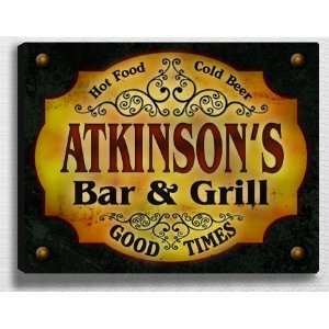  Atkinsons Bar & Grill 14 x 11 Collectible Stretched 