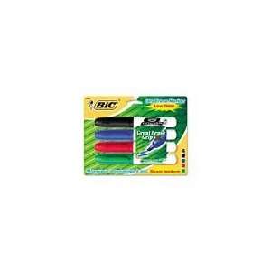  BIC® Great Erase Grip™ XL Whiteboard Marker, Four Color 