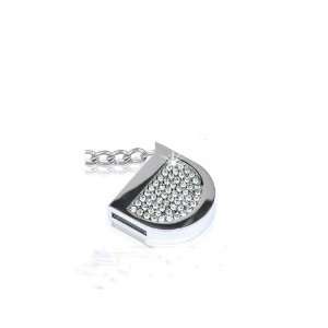  4G creative crystal D shaped lovely flash disk plug and 