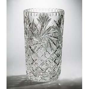  Crystal Vase   Pinwheel   7 inches
