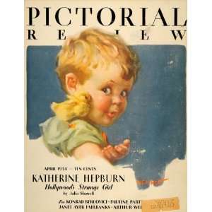  1934 Cover Adorable Baby Girl Child Duckling Nell Hott 