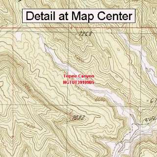   Map   Tepee Canyon, Utah (Folded/Waterproof)