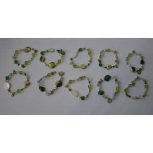  Wholesale 10pc Pearl Shell Strechy Bracelets Everything 