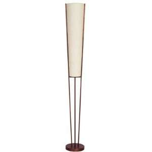   OBB Floor Lamp with Linen Shade, Oil Brushed Bronze