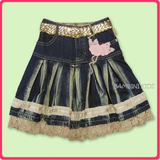 PAMPOLINA Fall/Winter 4Pc Denim Skirt Set Sz 3T NWT  