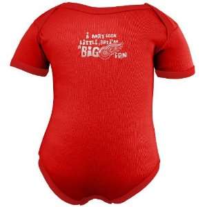  Detroit Red Wings Infant Red Little Big Fan Creeper 