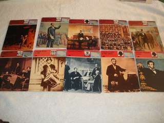 ABRAHAM LINCOLN President STORY OF AMERICA 21 CARDS Panarizon Card Lot 