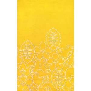  Seasons Rug in White & Canary Yellow   Large