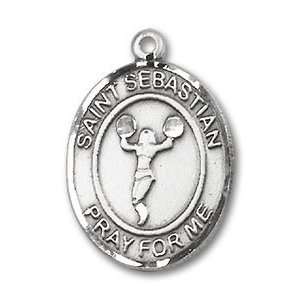 St. Sebastian Cheerleading Medium Sterling Silver Medal