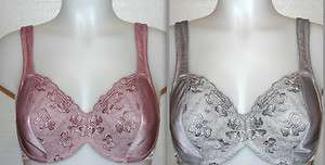 38DD/40D DD NEW Breezies Set of 2 Lace Eclipse Underwire Support Bras 