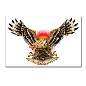    Postcards (8 Pack) Tattoo Eagle Freedom On Sunset 