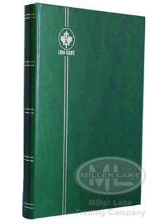New GREEN Stockbook 32 Sides White Pages Stamp Album  