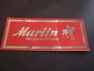 Vintage 1980s Marlin Hunting Rifles Bumper Sticker  