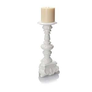  Privilege 45062 Medium Ceramic Candle Holder   White