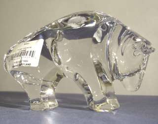 Waterford Bull Crystal Sculpture New in Box  