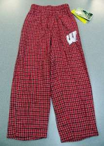 Reebok Wisconsin Heisman Collection lounge pants BOYS LARGE (7)  