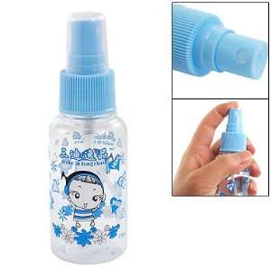  Blue Clear Plastic Girl Print Perfume Liquid Empty Spray 