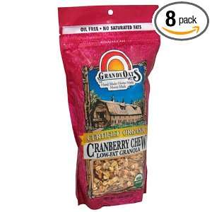 Grandy Oats Organic Low Fat Cranberry Chew Granola, 13 Ounce Units 