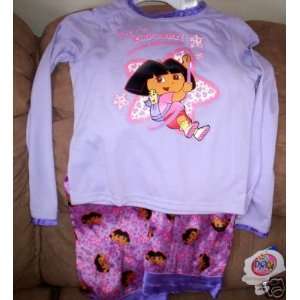  Dora The Explorer 2 Piece Pajamas Size 8 