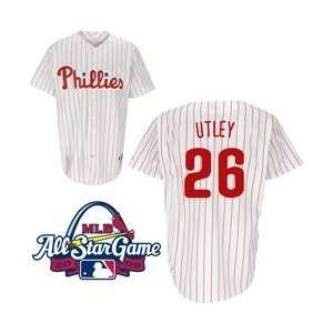 Philadelphia Phillies Replica Chase Utley Home Jersey w/2009 All Star 