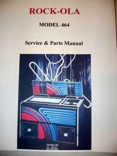 Rock ola Model 464 Jukebox Manual  