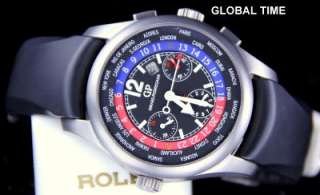    Perregaux World Timer Chronograph 4980 Watch Titanium Case STUNNING