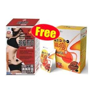 Buy 1 Box Japan Lingzhi Slim Express Tea   30 Bags/get 1 Box Super Fat 