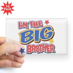    Sticker Clear (Rectangle 10Pk) Im The Big Brother 