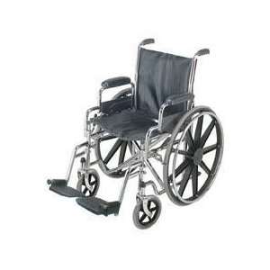  18 in. Wheelchair with Fixed Armrests Health & Personal 