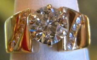 Ladies 1.50 Old European Cut VS1 14k YG Diamond Ring  