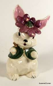   California Pottery Kay Finch BUNNY with LUSTER HAT Figurine #5005